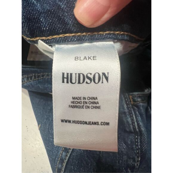 Hudson Men’s Blake  Slim Straight distressed Jeans Sz 32/34 - Picture 4 of 8